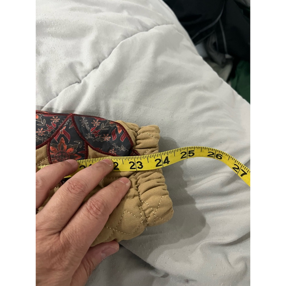 Women's Unbranded Quilted Jacket Size S Tan Floral‎ - Picture 7 of 7